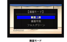 画面モード表示切替