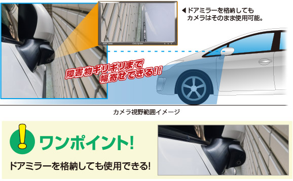 製品の特長 車種別サイドカメラキット シングルタイプ データシステム R Spec Datasystem